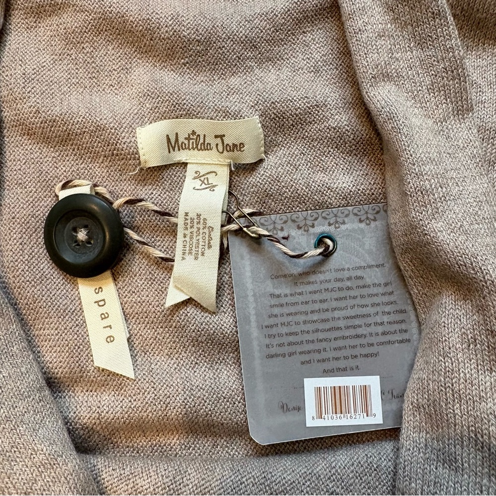 NWT, Matilda Jane Come On Over Drape Wrap
Sweater 23617T, Sz XL - Picture 10 of 12